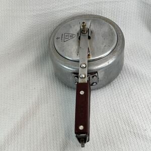 Vintage BKI Hotwell Sylvania 2L Aluminum Pressure Cooker Pot w/ Locking Lid